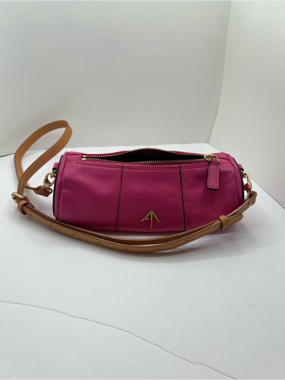 MANU ATELIER
XX Mini Cylinder Crossbody Bag w/ Interchangeable Straps